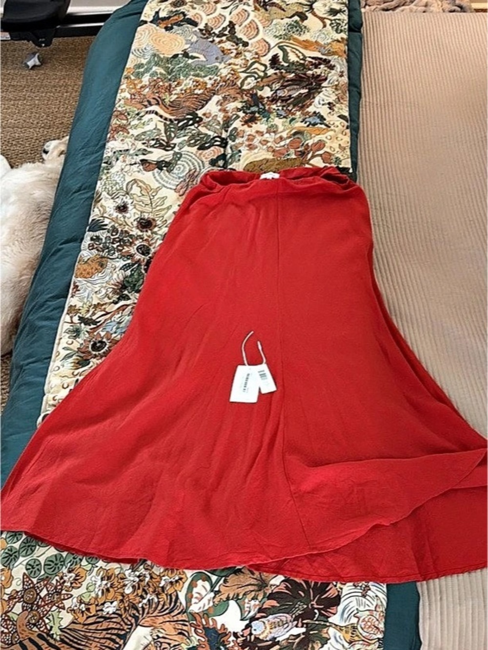 Z Supply Meryl Skirt Maxi Red Size Medium nwt - Picture 2 of 7